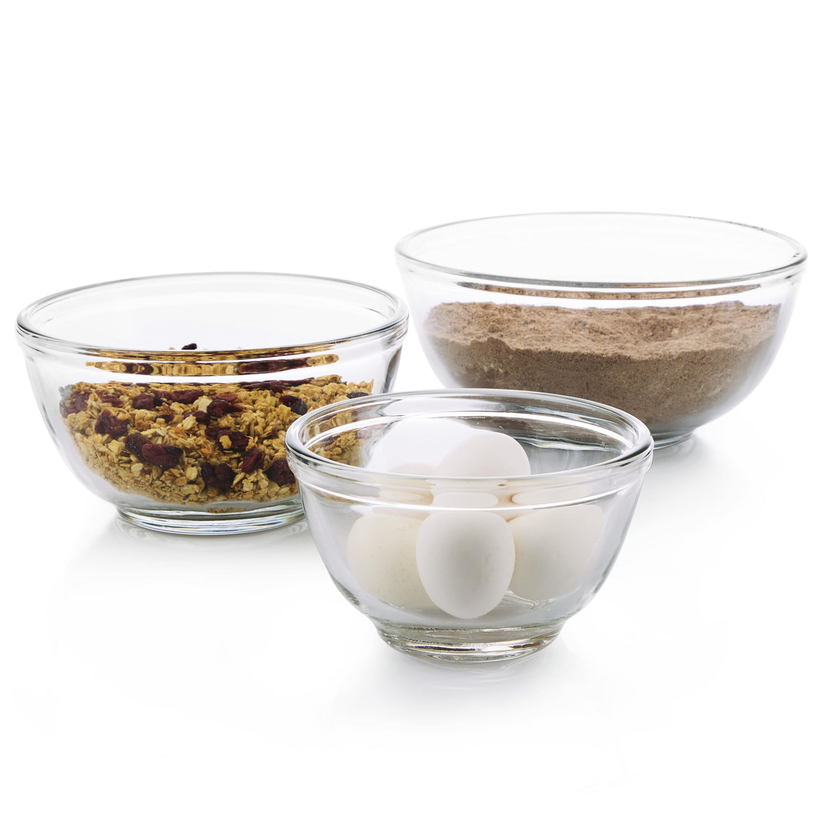 Libbey Small Glass Bowls with Lids Set of 8, Food Storage Prep Containers