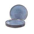 UNICASA 11 Inch Ceramic Dinner Plates Set of 4 – Large Blue Plates for Dinner, Salad, Dessert & Pasta, Durable Serving Dishes, Microwave & Dishwasher Safe