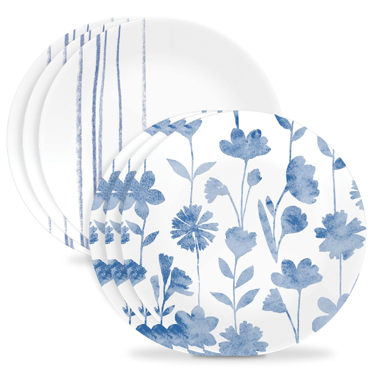 Corelle Caspian Lace 6-Piece 10.25-Inch Dinner Plate Set