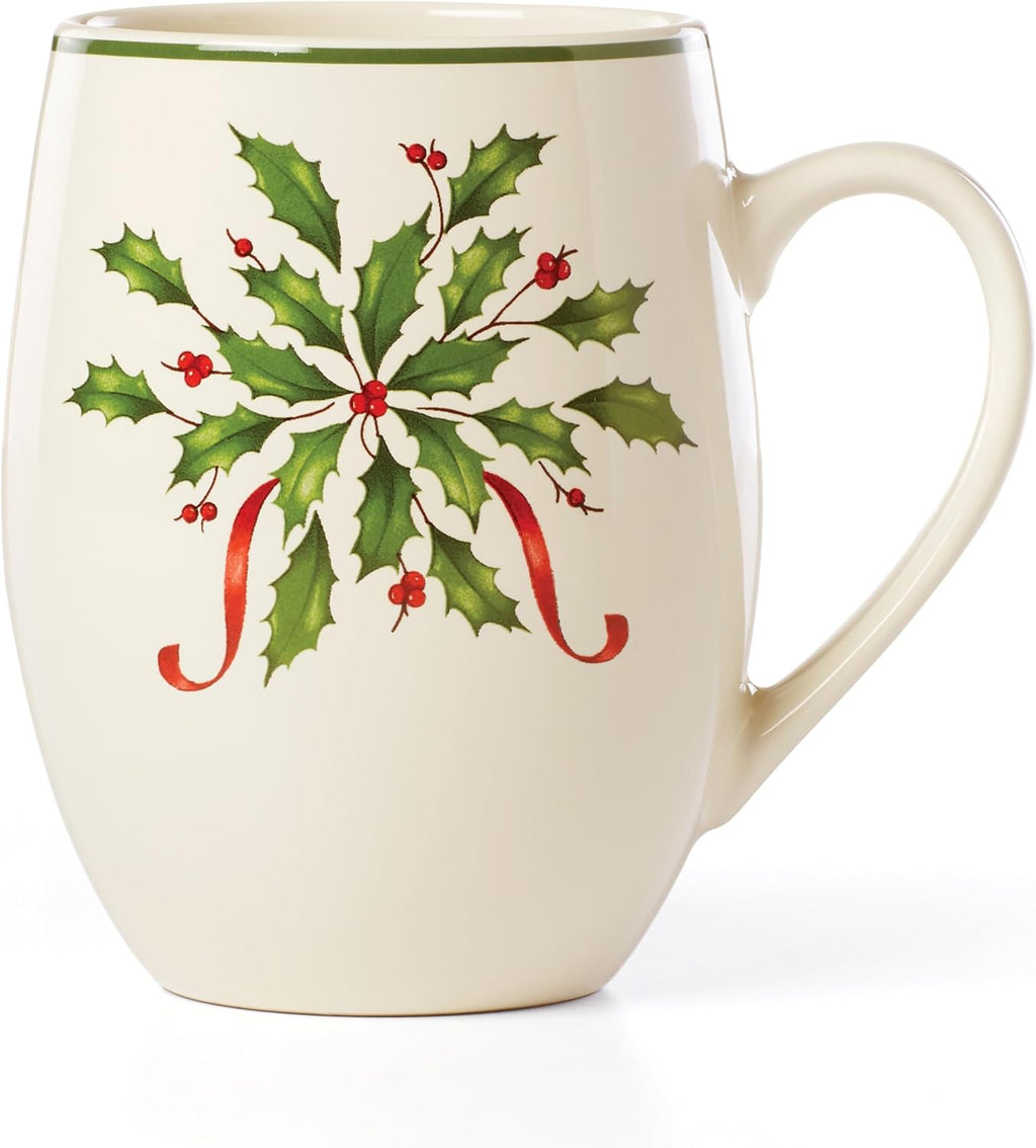 Lenox Holiday Christmas Stoneware Mug, 12oz