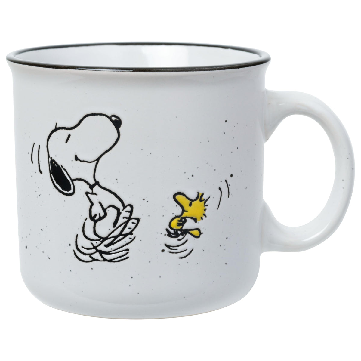 Silver Buffalo Peanuts Snoopy and Woodstock, Ceramic Camper Mug, 20oz