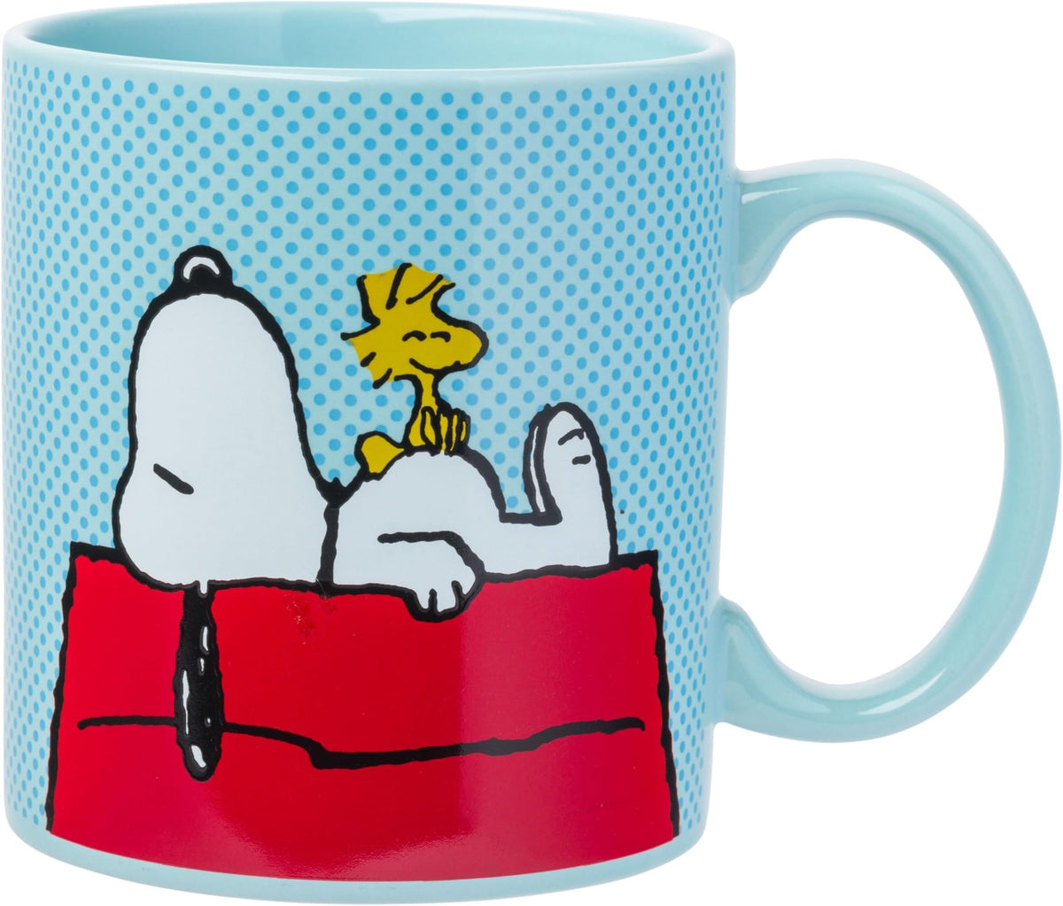 Silver Buffalo Peanuts Snoopy and Woodstock, Ceramic Camper Mug, 20oz