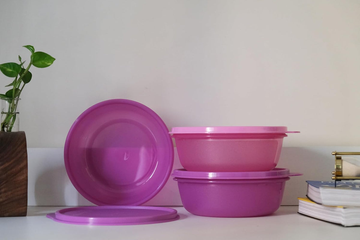 Tupperware Leftover Bowl Set Storage Food Containers (600ML x 3pcs)
