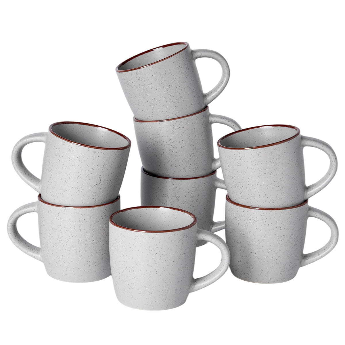 famiware Milkyway Coffee Mugs of 4, 13 oz Mug Set, Ceramic Cup with Handle