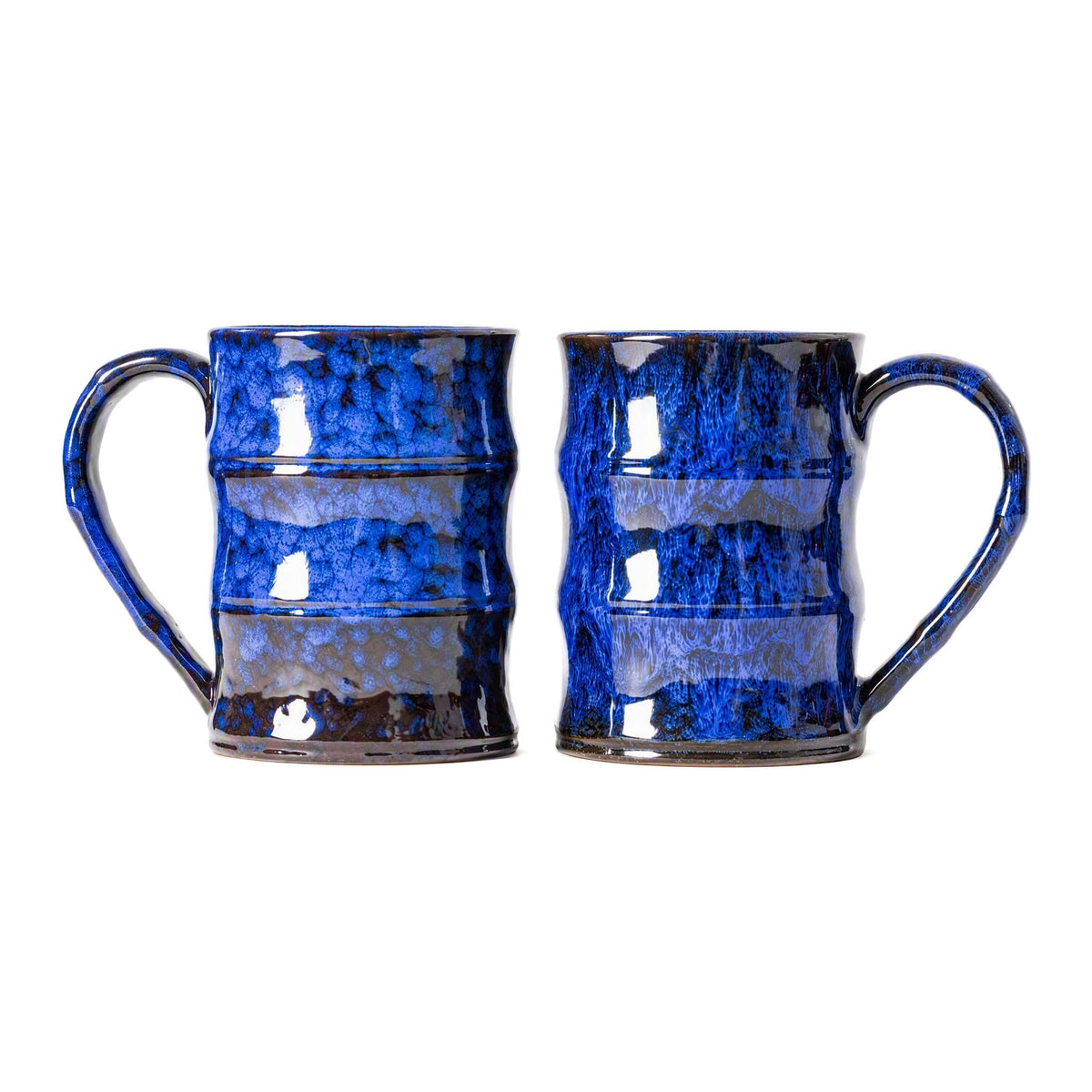 Deep Cobalt Ceramic Mug, 15oz Reactive Glaze Coffee Mug, Office Gift
