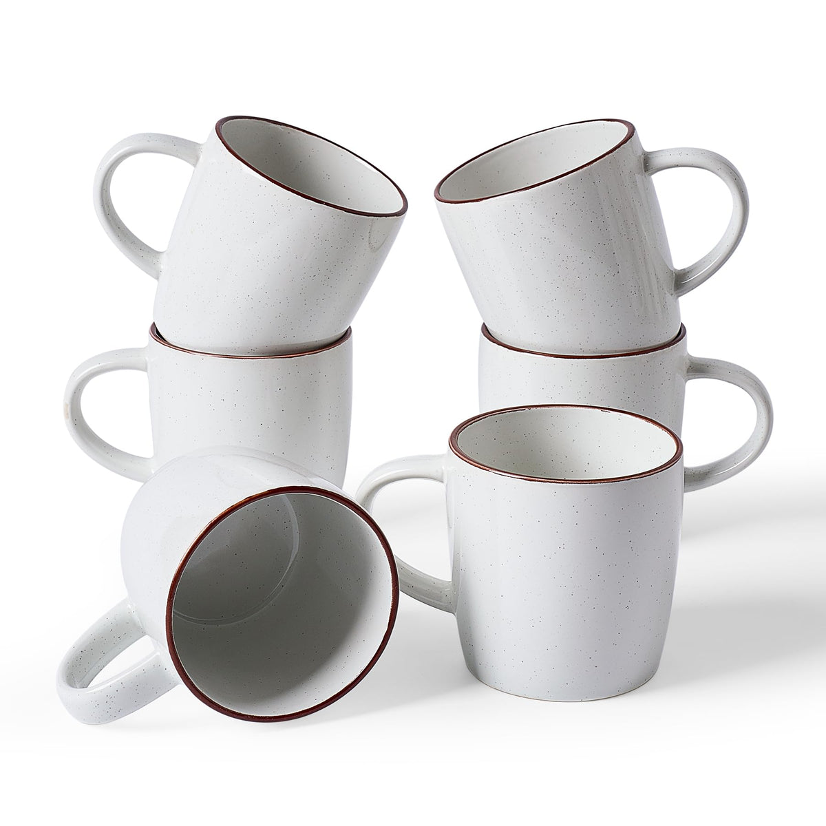 famiware Milkyway Coffee Mugs of 4, 13 oz Mug Set, Ceramic Cup with Handle