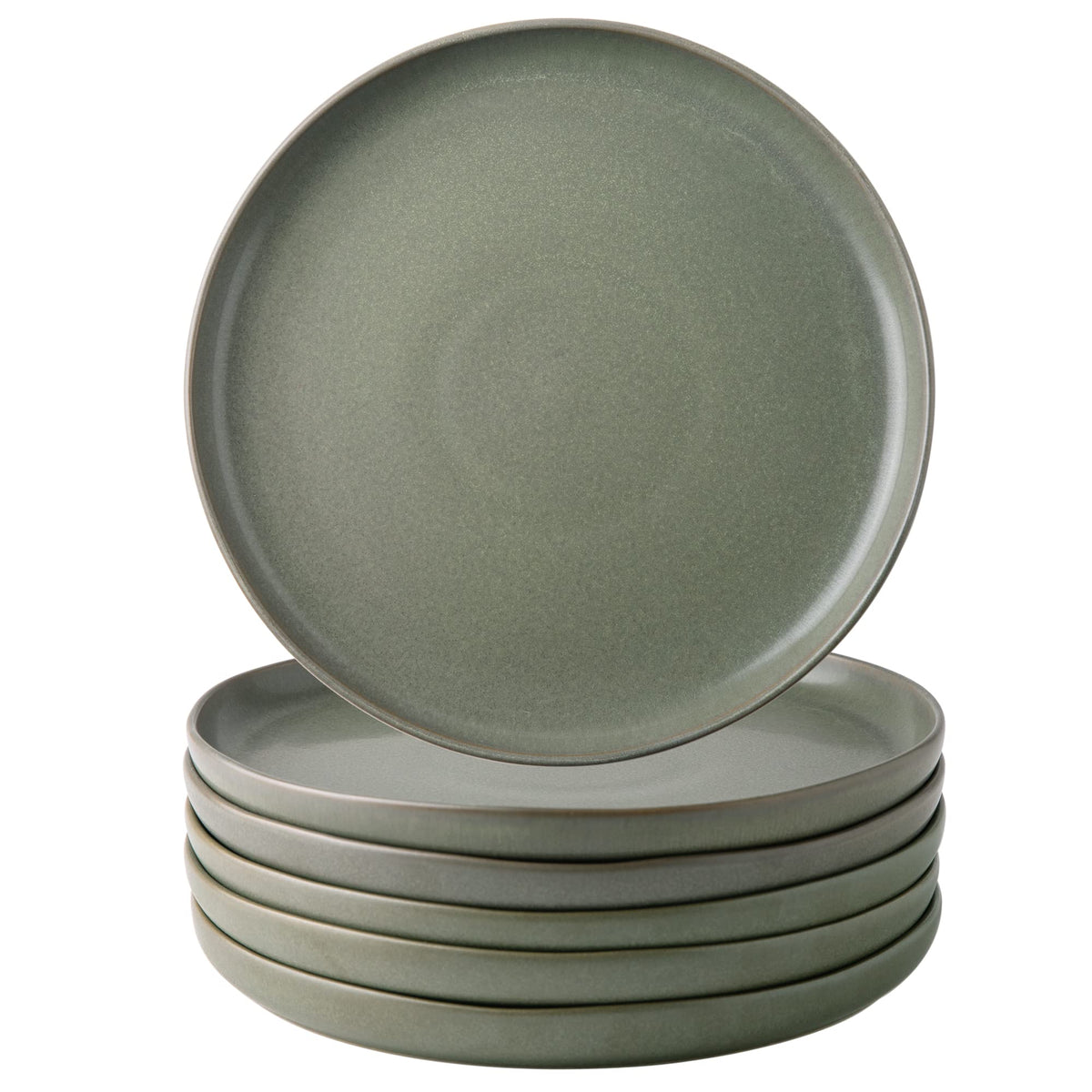 AmorArc Ceramic Dinner Plates Set of 6, 10.25 Inch Stoneware Dishes Set