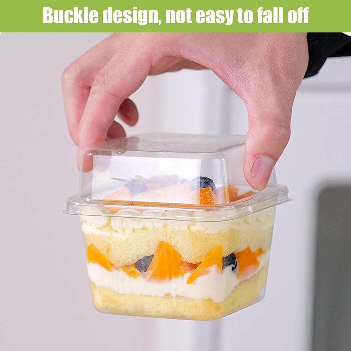 25Pcs 8oz Clear Dessert Cup with Lids and Spoons,Plastic Yogurt Parfait Cup