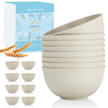 Wrova Wheat Straw Cereal Bowls Set, Soup Bowls Microwave Safe for Kid 26 OZ