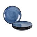 UNICASA Ceramic Dinner Plates Set of 4, Porcelain 10.25 Inch Pasta Plate Set, Reactive Glaze Serving Dishes for Steak, Salad, Pizza, Dishwasher & Microwave Safe (Blue)