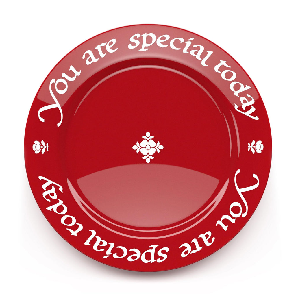 "You Are Special Today" Red Plate – Original Waechtersbach – Celebration Dish – Iconic Gift for Birthdays, Mother's Day & Milestones – German Ceramic Tradition – Dishwasher Safe, Incl. Gift Box