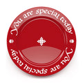 "You Are Special Today" Red Plate – Original Waechtersbach – Celebration Dish – Iconic Gift for Birthdays, Mother's Day & Milestones – German Ceramic Tradition – Dishwasher Safe, Incl. Gift Box