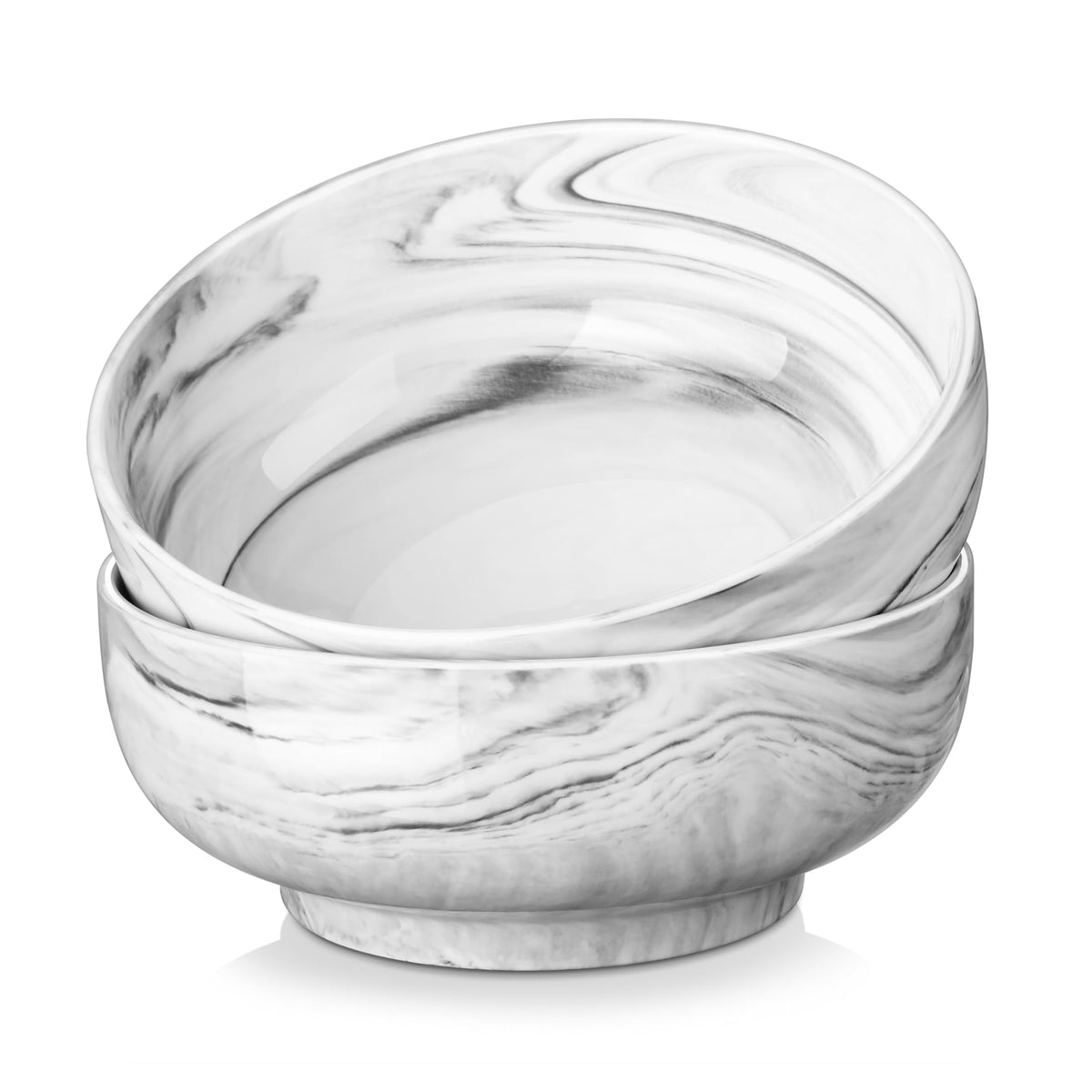 MALACASA Large Serving Bowls, 114 OZ(10") Ceramic Salad Bowls Set of 2