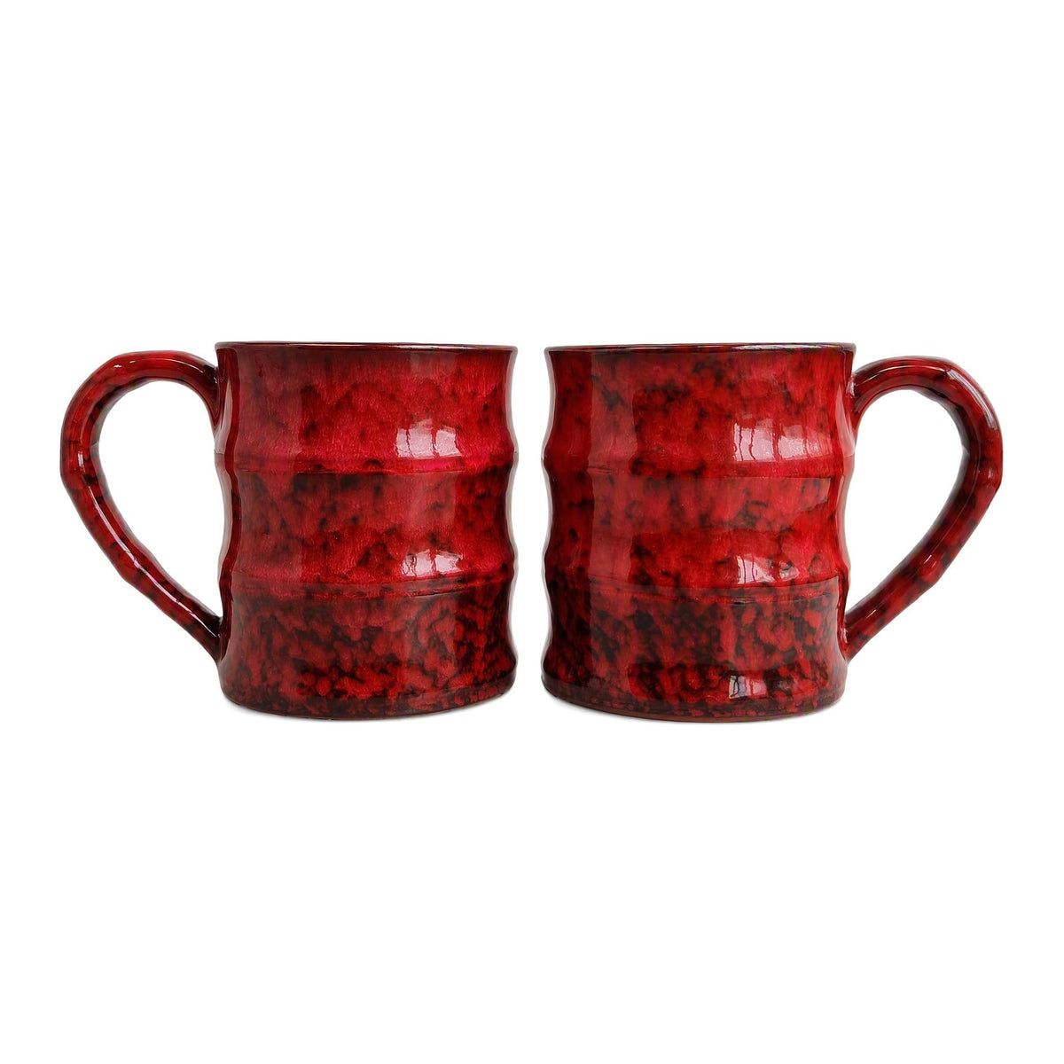 Deep Cobalt Ceramic Mug, 15oz Reactive Glaze Coffee Mug, Office Gift
