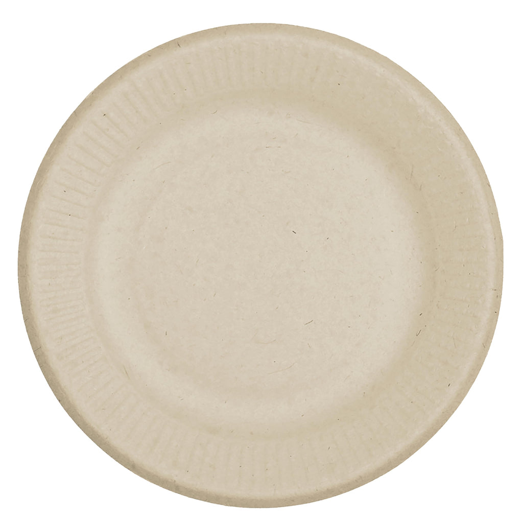 World Centric Compostable Round Paper Plates, 9 Inch (Pack of 40)