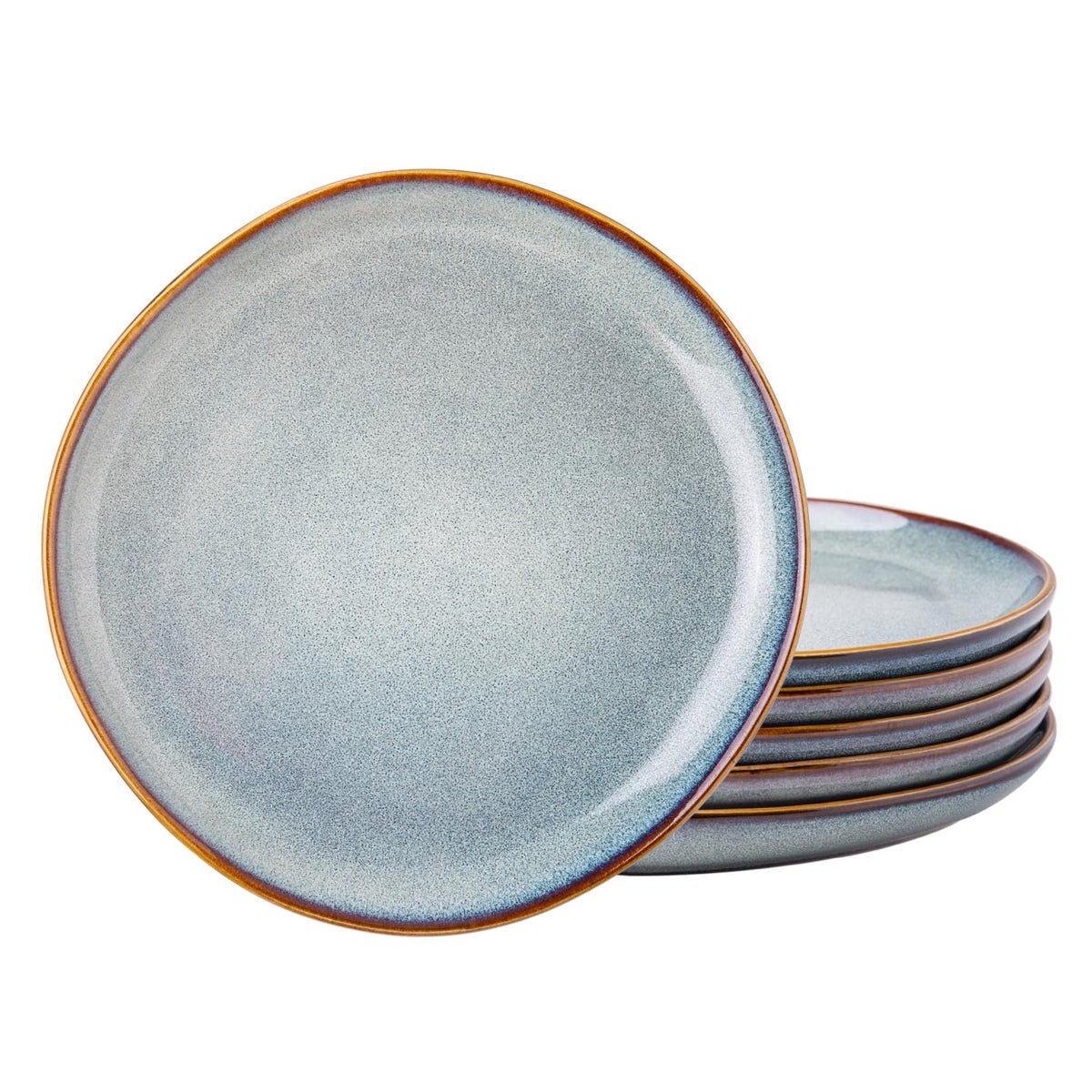 AmorArc Ceramic Dinner Plates Set of 6, 10.5 Inch Stoneware Plates Set