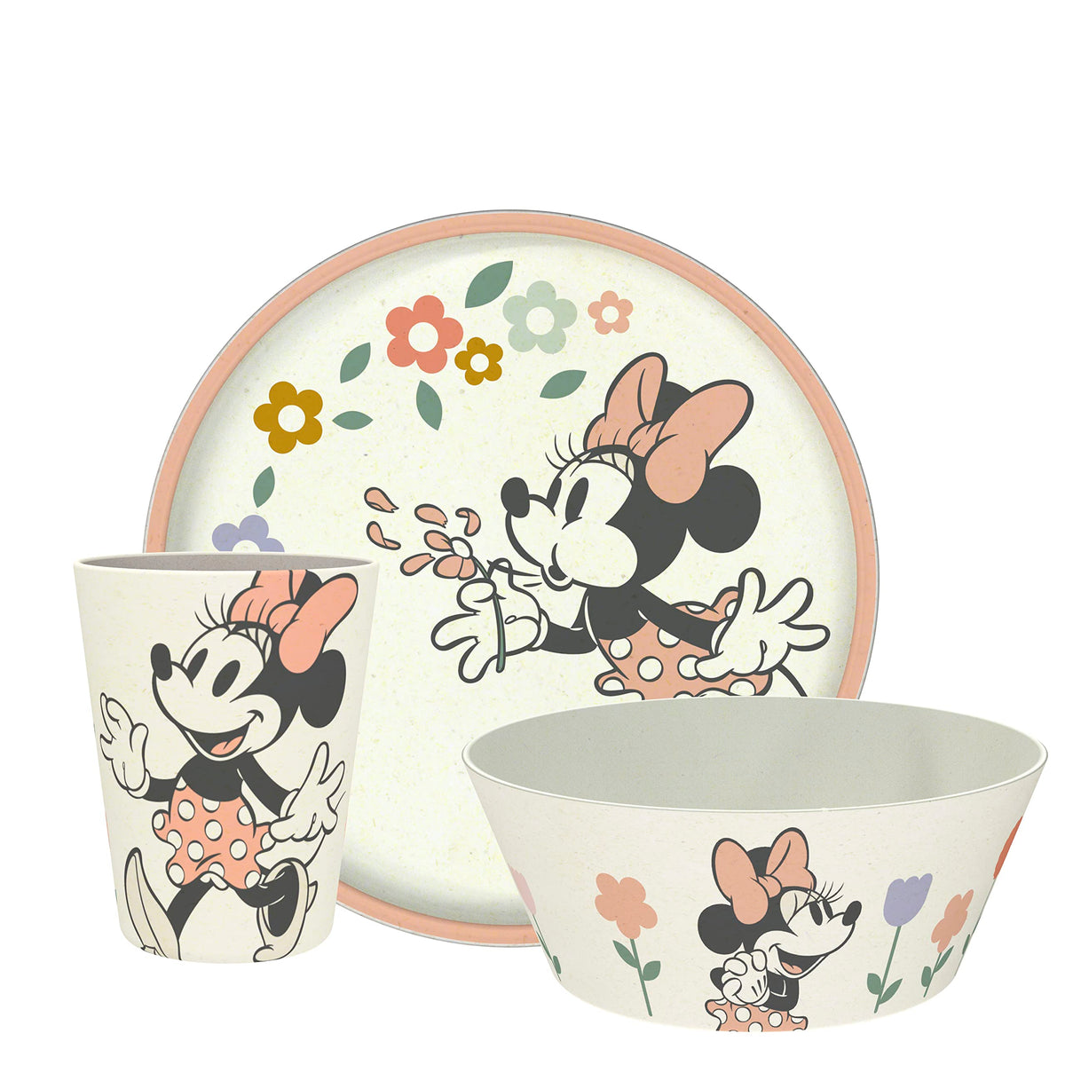 Zak Designs Marvel Spider-Man Dinnerware Set for Kids Includes 8" Plate, 6" Bowl, and 10oz Tumbler, Durable and Sustainable Melamine Bamboo Material (3-Piece Set, Spidey and His Amazing Friends)