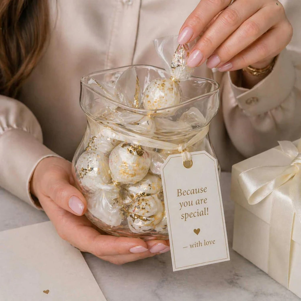 22 oz Glass Zipper Bag, 1 Large Glass Bag - Realistic Crinkled Edges, Serve Candy, Popcorn, or Nuts, Clear Glass Bag Bowl, Dishwasher-Safe, Flat Base - Restaurantware,White