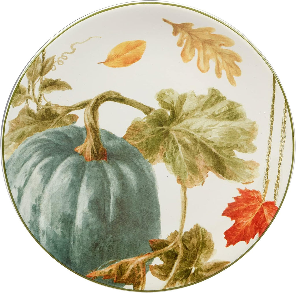 Certified International Autumn Harvest 9" Salad/Dessert Plates, Multicolor, Medium, Set of 4
