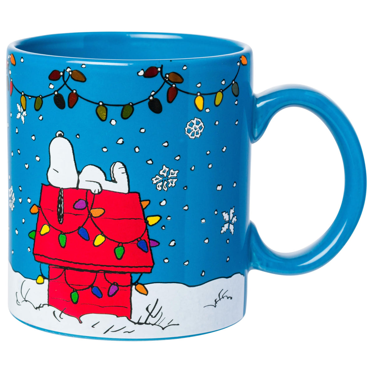 Silver Buffalo Peanuts Snoopy and Woodstock, Ceramic Camper Mug, 20oz