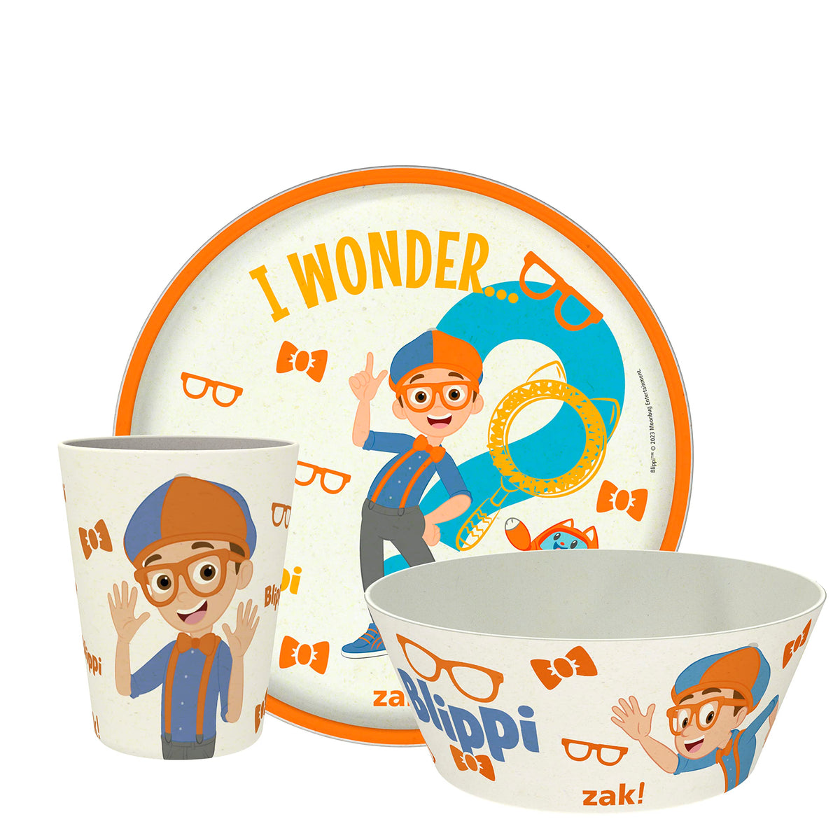 Zak Designs Marvel Spider-Man Dinnerware Set for Kids Includes 8" Plate, 6" Bowl, and 10oz Tumbler, Durable and Sustainable Melamine Bamboo Material (3-Piece Set, Spidey and His Amazing Friends)