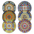 vancasso Salad Plates Set of 6, 8.5 Inch Ceramic, Microwave Safe